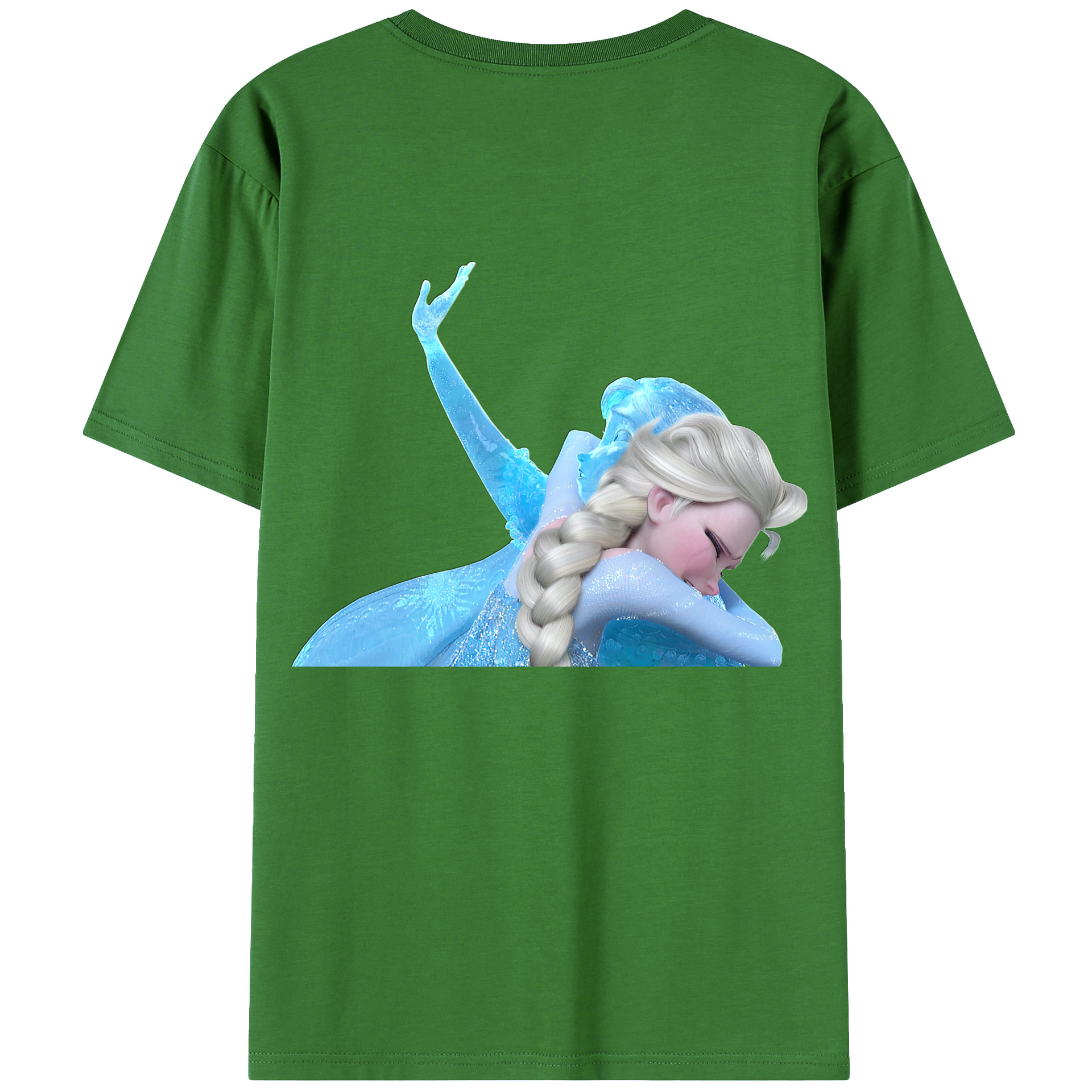 （画像用） アナと雪の女王 アンナ エルサ Frozen Anna Elsa レディース半袖Tシャツ(バックプリント)